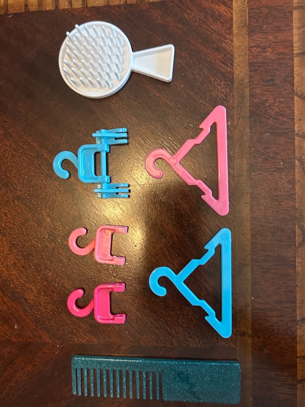 Kids Mini Accessory Set — Pink & Blue Hangers and Hair Tools